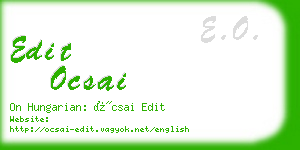 edit ocsai business card